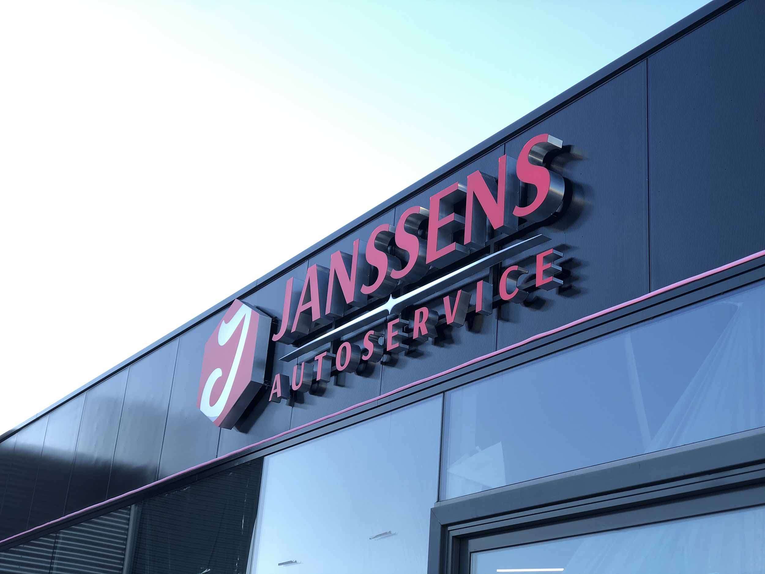 Lichtreclame uit Janssens Autoservice Venlo